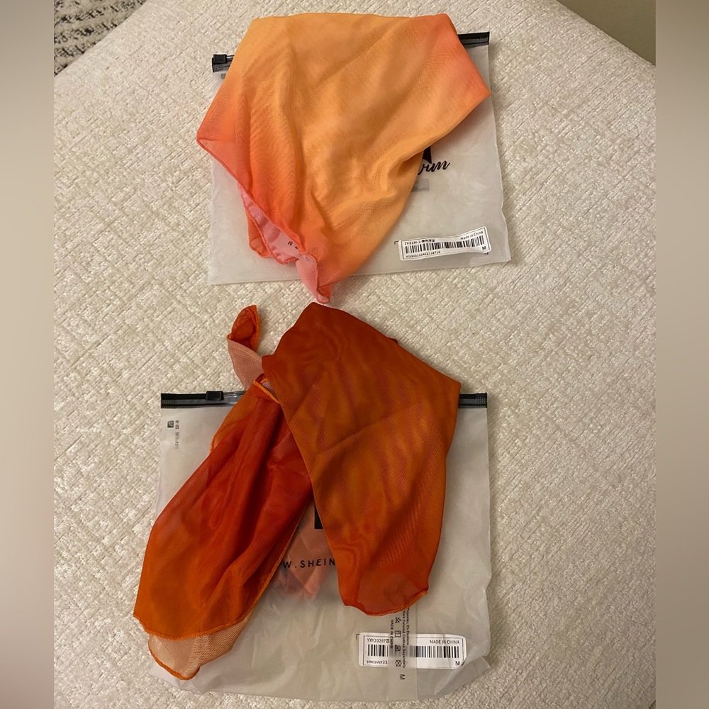 SHEIN Gradient Orange Swim Coverup